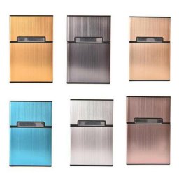 Boîte à tabac légère en alliage d'aluminium étui à cigares Laguna ette conteneur de poche support
