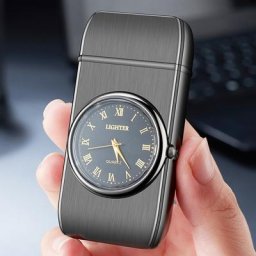 Briquets à gaz butane coupe-vent pour hommes briquets turbo inhabituels gadgets de montre en