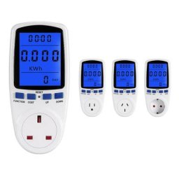 Prise de courant avec écran LCD moniteur d'énergie prise européenne moniteur de consommation