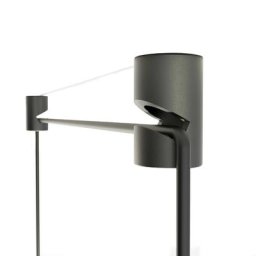 Crochet d'éclairage de lustre de bricolage noir et blanc aluminium Swag suspension murale de