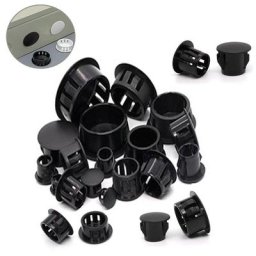 Embouts noirs ronds en plastique bouchons d'obturation inserts de tuyau de tube bouchon de trou