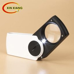 Loupe 8X avec lumière déterminer la loupe LED pour la lecture Lentille optique avec rétro-éclairage