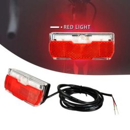 Enquêter arrière LED étanche pour vélo électrique lampe arrière pour vélo électrique ABS longueur