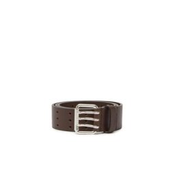 DIESEL Ceinture en cuir avec triple boucle à ardillon