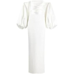 Solace London Robe longue Carmen à épaules dénudées
