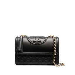 Tory Burch Sac porté épaule matelassé à logo embossé