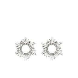 AMINA MUADDI Boucles d'oreilles Begum ornées de cristal