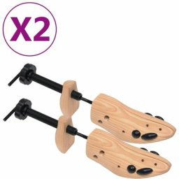 True Deal - Embauchoirs 2 paires Pointure 41-46 Bois de pin massif
