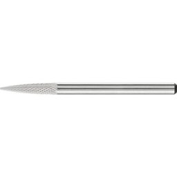 21222673 Fraise sur tige Carbure de tungstène ogive Longueur 43 mm Dimension produit, ø 3 mm