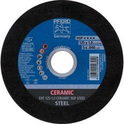 Ceramic sgp steel 61312510 Disque à tronçonner 125 mm 25 pc(s) acier Y182462 - Pferd