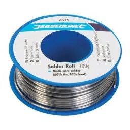 Silverline - Bobine de fil a souder 100g pour electronique 60% etain