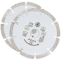 Bgs Technic - Lot 2 disques ø125 mm diamant a tronconner , beton pierre materiaux bgs segments