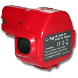 Batterie compatible avec Makita 6227D, 6227DW, 6227DWBE, 6227DWE, 6227DWLE, 6270D, 6270DWAE,