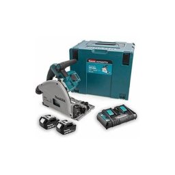 Scie plongeante Makita 18V Li-Ion 5.0 Ah 165 mm + 2 batteries, chargeur, coffret - DSP600PT2J