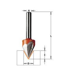 Fraise ecriture a pointe laser 60° - queue 6 mm - CMT