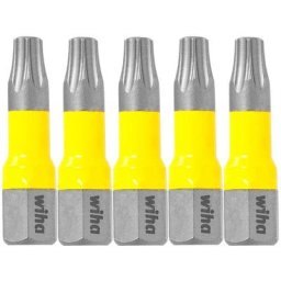 41596 Embout Torx t 30 Acier molybdène vanadium trempé 5 pc(s) - Wiha