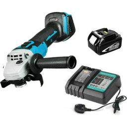 Brushless Angle Grinder 18V Set, 125mm sans fil, haute puissance 850W, batterie lithium-ion 5.5Ah