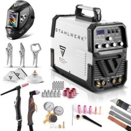 Poste de soudage entièrement équipé Aciérie ac dc Wig 200 st igbt avec découpeuse plasma - weiß