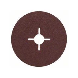 2609256251 Disques abrasifs sur fibres pour meuleuses angulaires, set de 5 pièces, au corindon