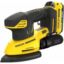 Stanley - Ponceuse de finition 12000trs/min sans fil 18V fatmax Gamme V20 avec 1 batterie 2Ah, 1