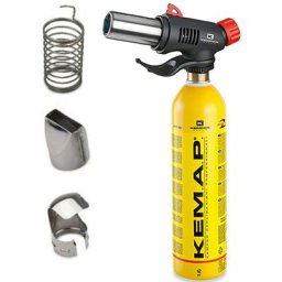 Kemper - Pistolet à air chaud gaz + Cartouche Kemap Mix Allumage piezo Température réglable 550°C
