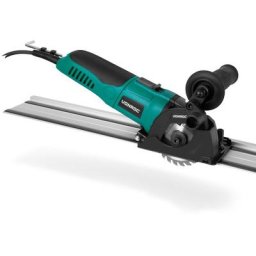 Mini scie circulaire / plongeante 500W - Ø85mm - Rail de guidage et 3 lames inclus - vitesse
