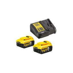 Pack de batteries DEWALT 18V 5.0Ah Li-Ion - 2 batteries + Chargeur - DCB115P2