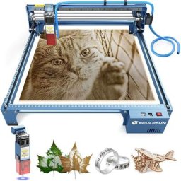 SCULPFUN S10 Graveur laser, 10 W Machine de Gravure Laser avec Rail Coulissant Linéaire Industriel