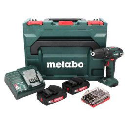 Sb 18 Perceuse-visseuse à percussion sans fil 48Nm 18V + 2x Batteries 2,0Ah + Chargeur + Coffret x
