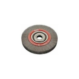 9902544361 Cepillo circular inox de alambre ondulado con agujero multieje y filamento de ø 0.30 mm