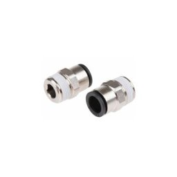 Adaptateur droit fileté Legris LF3000 vers Enfichable 10 mm r 3/8 Mâle ( Prix pour Paquet de 2 )