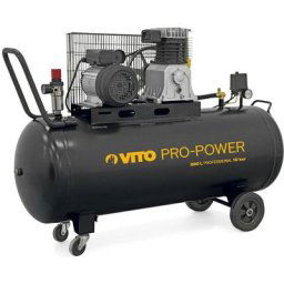 Compresseur à Courroie 200L 10 bar 4 cv 3 kW vito Professionnel 2800 Tr/min air 400 L/min