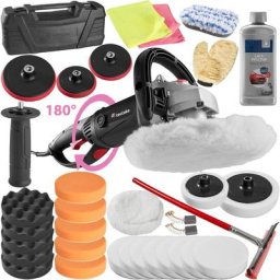 Tectake - Lustreuse Polisseuse Rotative 1500W - machine a polir, polisseur de voiture, polisseuse a