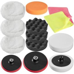 Set d'éponges de polissage et 3 disques de polissage Auto - 13 pcs - tampons de polissage, éponges