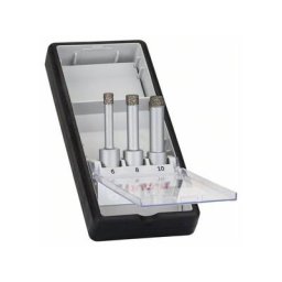 2608587145 - Set 3 pièces foret diamanté à sec Robust Line Easy Dry Best for Ceramic 6 8 10 mm
