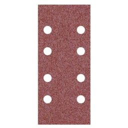 50 feuilles abrasives auto-agrippants Miotools p. ponceuses vibrantes, 186 x 93 mm / 8 trous / G240