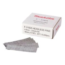 Makita - Clous finettes 23 Ga 18 mm pour cloueur (10 000 pcs) F-31825