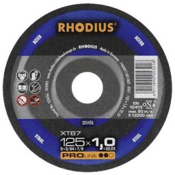 Disque à tronçonner 115 mm Rhodius FT67 top 115 x 1.0 x 22.2 mm 205599