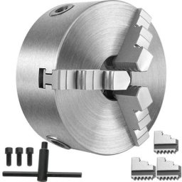 Vevor - Mandrin à 3 Machoires Mandrin de Tour à Métaux Centrage Automatique 160 mm