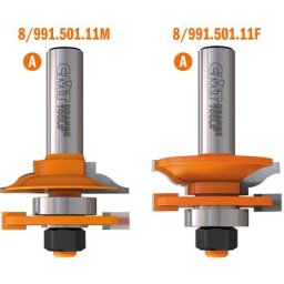 991.001.11 jeu de fraises pour joints profil/contreprofil LD=44,4X22 S=8 (a)