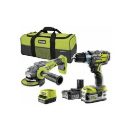 Ryobi - Pack Brushless perceuse-visseuse à percussion 18V OnePlus - Meuleuse d'angle 125 mm 18V