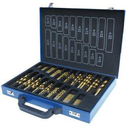 Jeu de forets hélicoïdaux hss, 170pcs, 1-10mm, TiN (SPS170TIN) - Holzmann
