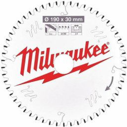 Lame de scie circulaire Milwaukee Bois - ø 190 x 30 x 2.4 x 54 dents atfneg - 4932471303