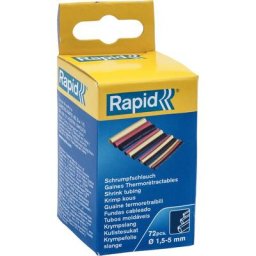 Gaines thermorétractables de 1,5 – 5,0 mm / 72 pcs - Boîte - Rapid