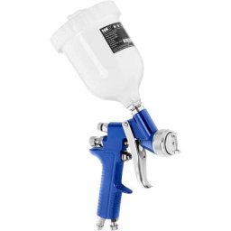 MSW - Pistolet à Peinture Vernis Air Comprimé Professionnel Basse Pression 3,5-5 bars - Noir, Blanc