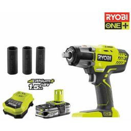 Ryobi - Boulonneuse à chocs 18V OnePlus - batterie LithiumPlus 2.0Ah - chargeur R18IW3-120S