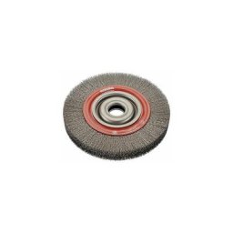 9902511162 Cepillo circular acero de alambre ondulado con agujero multieje y filamento de ø 0.30 mm