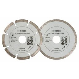 2607019478 Lot de 2 disques diamant pour Carrelage et matériaux de construction 115 mm - Bosch