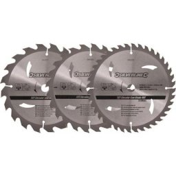 Lot de 3 lames tct pour scie circulaire : 20, 24 et 40 dents, 190 x 16 mm - sans bague de