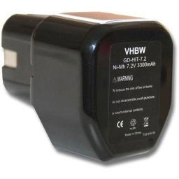 Batterie remplacement pour Hitachi EB712S, EB714S, 325292 pour outil électrique (3300mAh NiMH 7,2V)